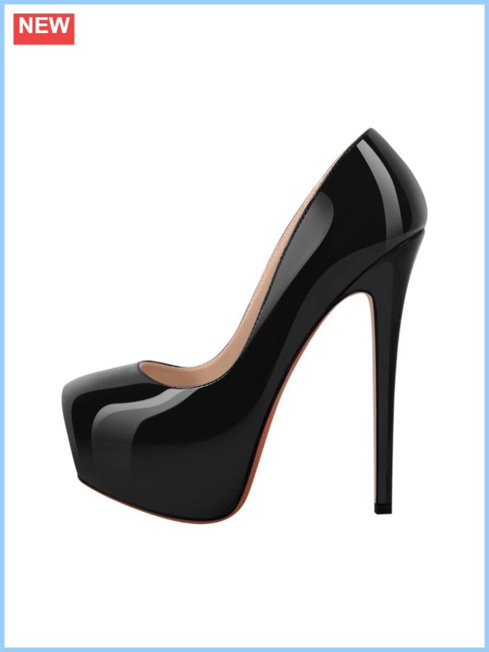 Sky High Stiletto Platform Heels Pumps Vegan-Friendly Slingback Party Shoes